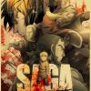 Vinland Saga Anime Manga Retro Poster Kraft Paper Prints Home Room Decor Vintage Painting Wall Stickers 1 - Vinland Saga Shop