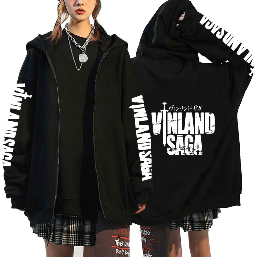 Anime Vinland Saga pattern Girl Boy Winter Thicken Jacket Top Coat Women Zip Dark Hiphop Gothic - Vinland Saga Shop