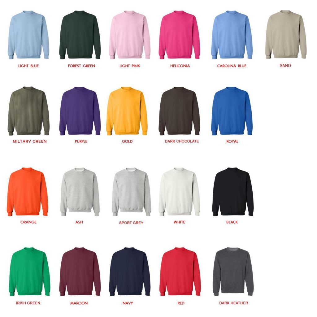 sweatshirt color chart - Vinland Saga Shop